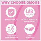OMOGS Collagen Peptides Powder, with Prebiotics & Cranberry Extract -Hydrolyzed Collagen Peptides Support Hair, Skin, Nail, Bone & Digestive Health, Grass Fed, Non-GMO, for Women & Men