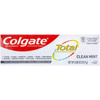 Colgate Total Toothpaste, Clean Mint, Travel Size 0.88 oz (24.9g) Pack of 12