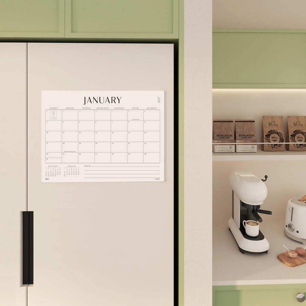 Jotsome Magnetic Calendar for Refrigerator 2026-2027
