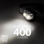 Buy now Energizer PRO-400 Headlamp Rechargeable, IPX4 Water Resistant Rechargeable Headlamp, Ultra Bright Multiple Light Modes Head Lamp, Camping, Running, Outdoors, Emergency Light, USB Included at indiglob india