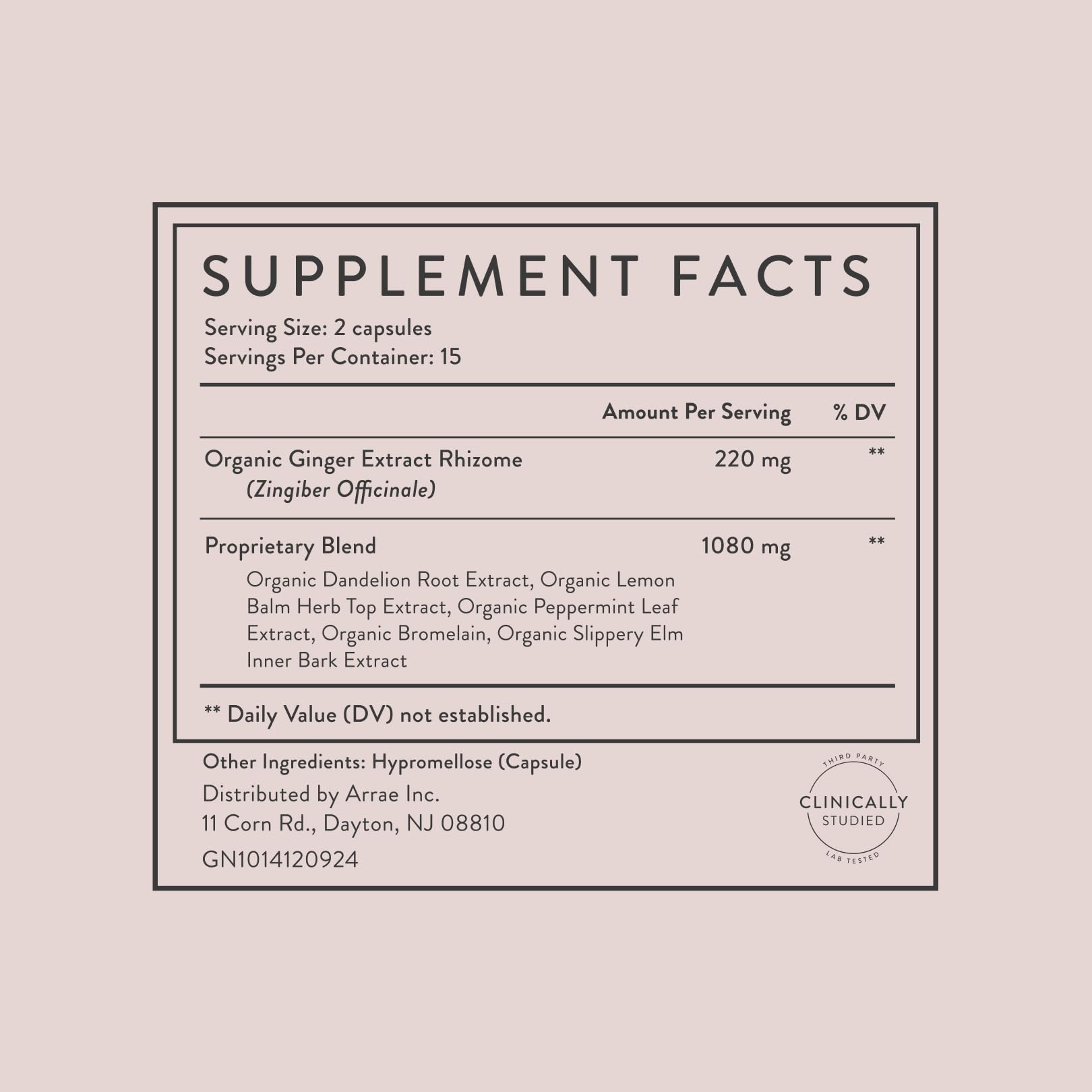Bloat Capsules - Digestive Enzymes for Women, Ginger & Bromelain, 30ct | Organic Peppermint Leaf, Vegan, Gluten-Free, Nut-Free, Non-GMO