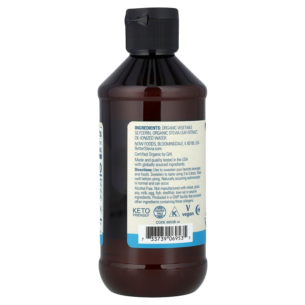 Buy now Now Foods Stevia Glycerite, 8 Fl Ounces (Packaging May Vary) at indiglob india