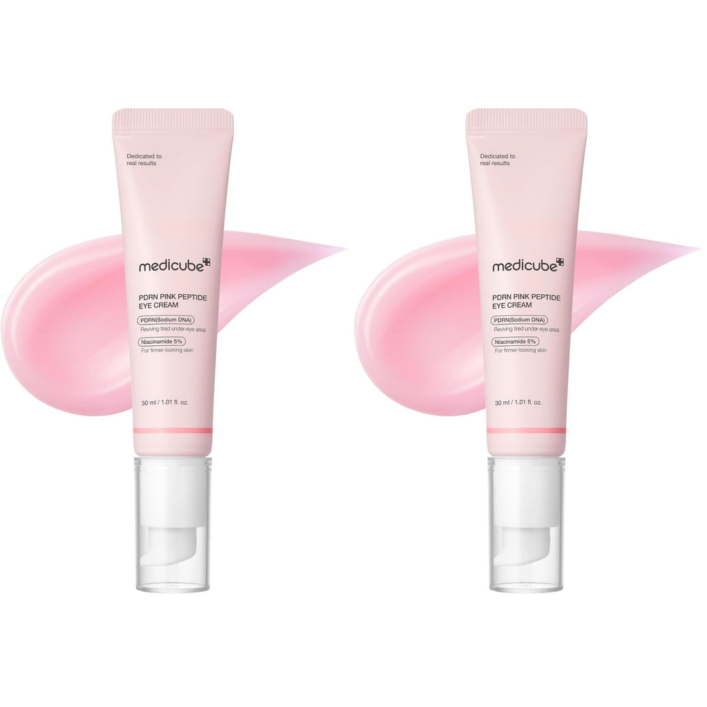 medicube Eye Serum with Salmon DNA PDRN & Pink Peptides | 99% Purity Retinol for Fine Lines - PDRN & Niacinamide for Uneven Skin Tone, Korean Skincare, 1.01 fl.oz