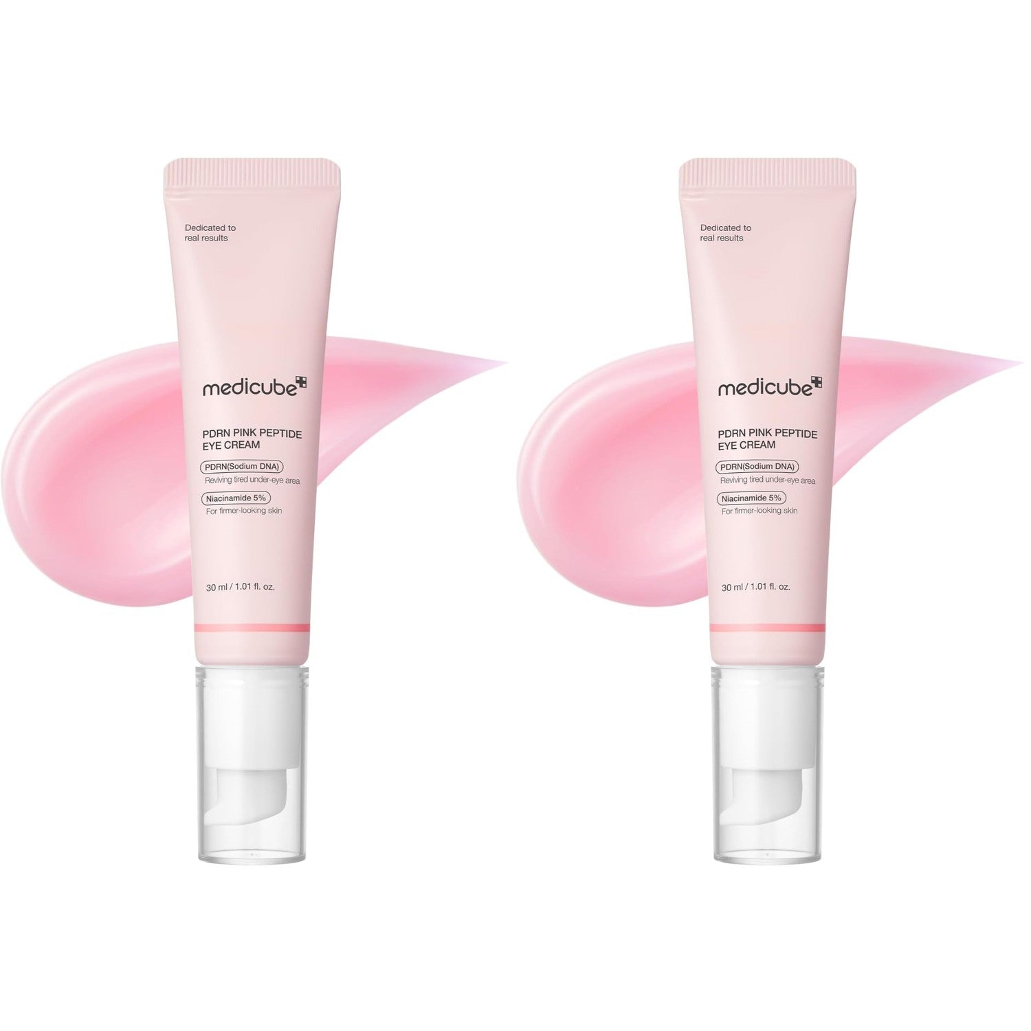 medicube Eye Serum with Salmon DNA PDRN & Pink Peptides | 99% Purity Retinol for Fine Lines - PDRN & Niacinamide for Uneven Skin Tone, Korean Skincare, 1.01 fl.oz