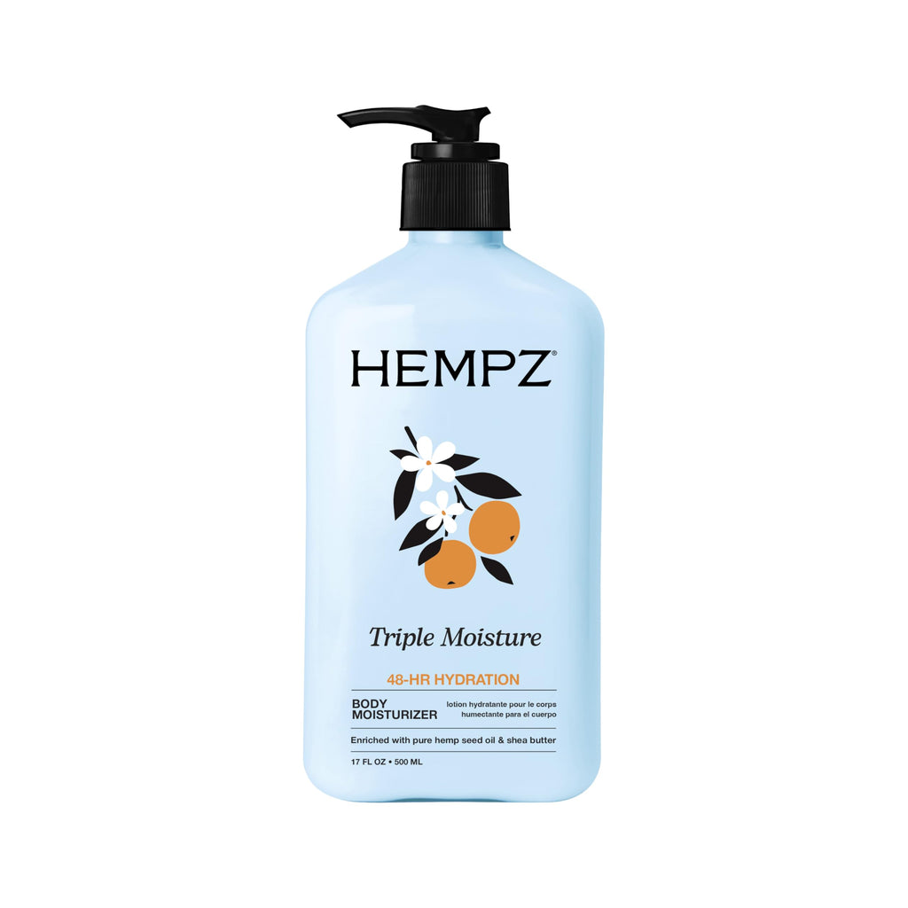 Buy now HEMPZ Triple Moisture Body Moisturizer, 17 Oz â€“ Hydrating Lotion Rich with Minerals, Vitamin C, & Hempseed Oil to Nourish & Repair Extremely Dry or Sensitive Skin for Body at indiglob india