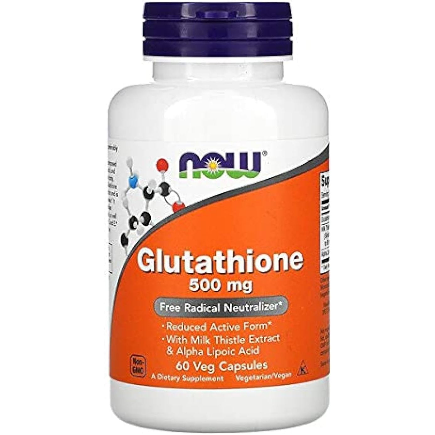 Buy now NOW Foods - Glutathione Cellular Antioxidant 500 mg. - 60 Vegetarian Capsules Default at indiglob india