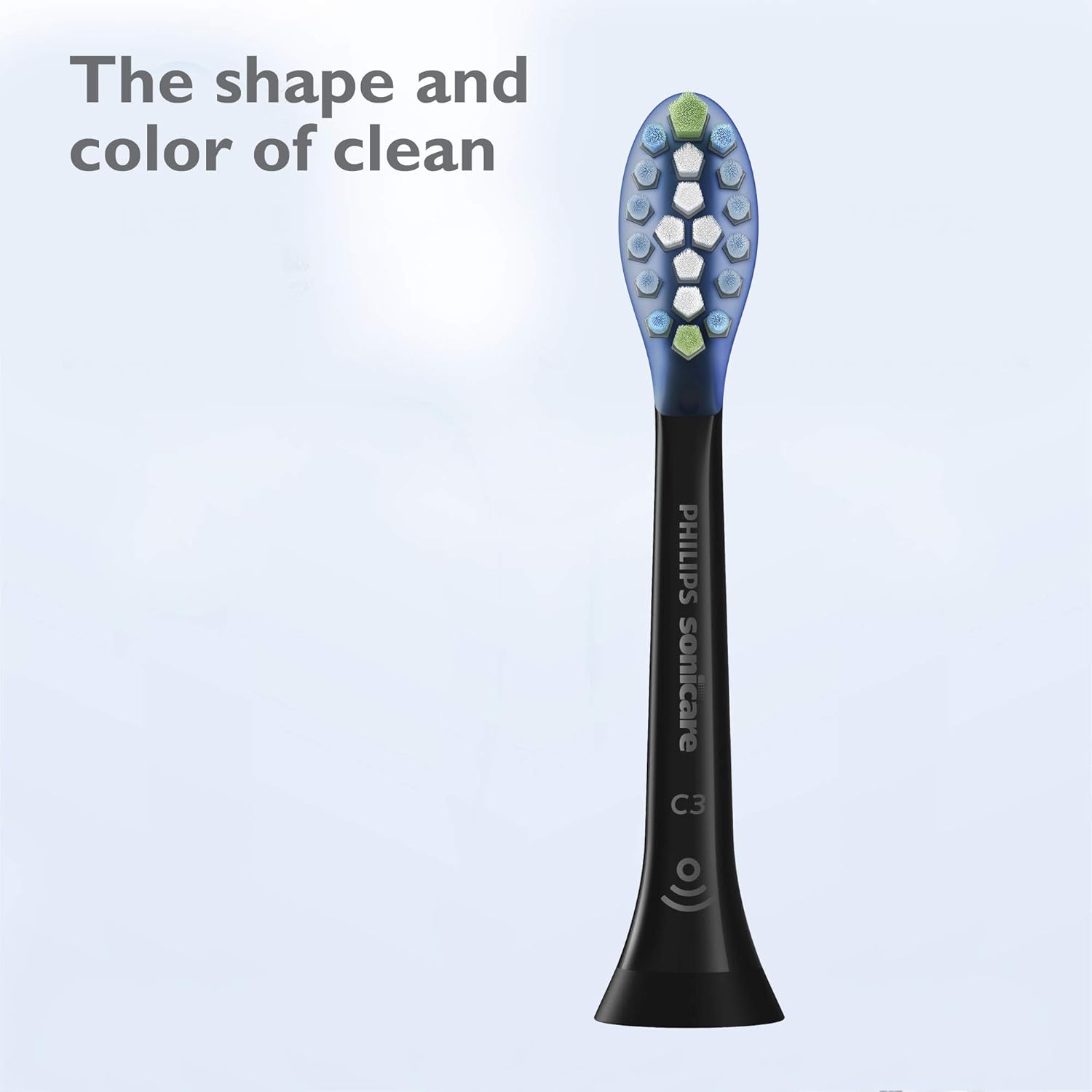 Buy now Philips Sonicare Genuine C3 Premium Plaque Control Replacement Toothbrush Heads, 2 Brush Heads, Black, HX9042/95 at indiglob india
