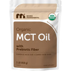 Micro Ingredients Organic MCT Oil Powder with Prebiotic Fiber, 1 lb (16 oz) | C8 & C10 MCT Oil for Coffee Creamer. 45 Servings. Unflavored. Keto & Vegan Friendly, Non-GMO, Gluten Free.