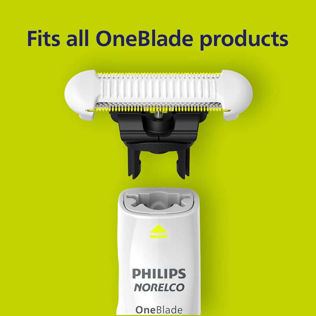 Philips Norelco OneBlade Skin Protect Replacement Blades, 2 Count | Genuine SkinProtect Blades, Designed for Intimate Pubic Grooming, Stainless Steel, Blades Last Up to 8 Months, QP229/80