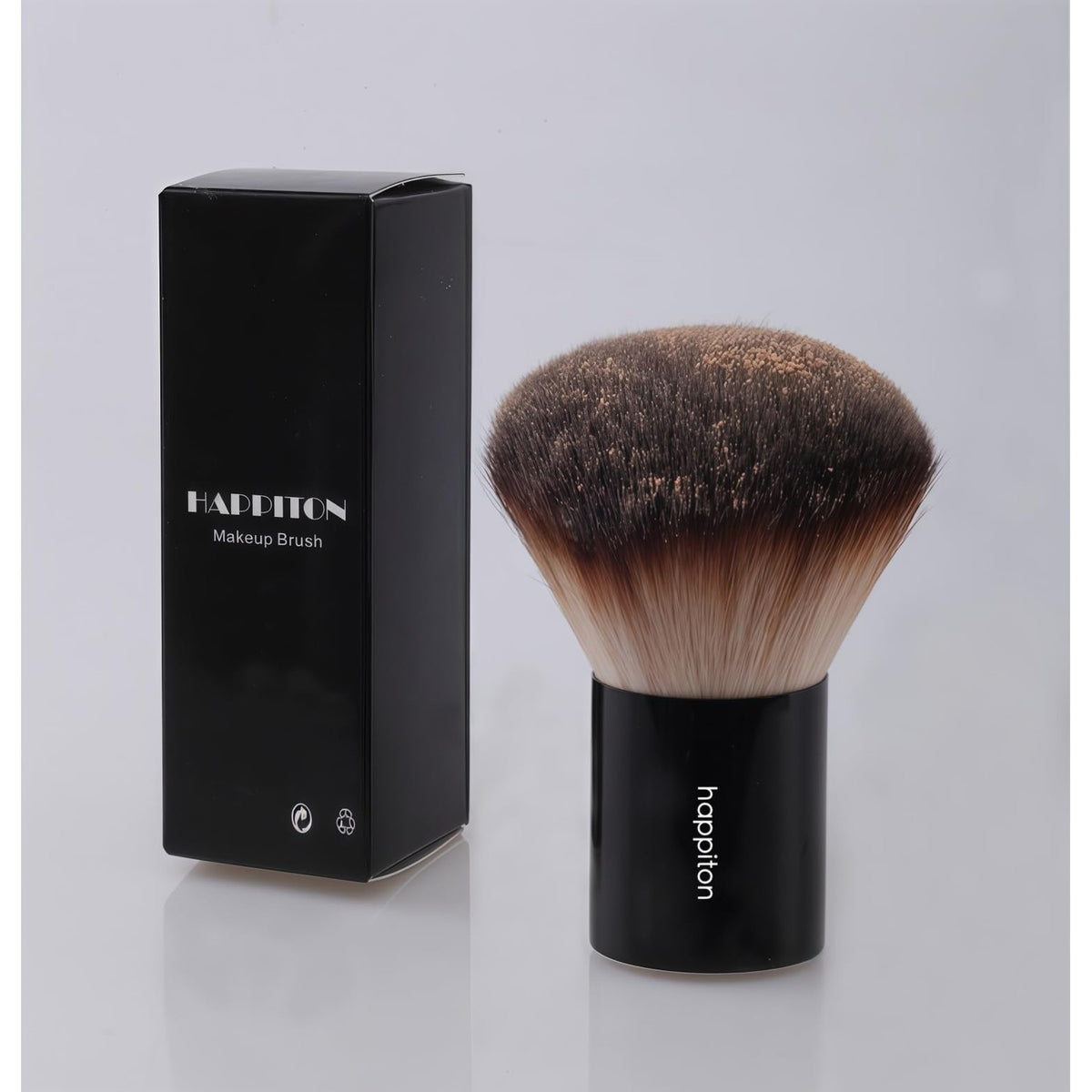 Kabuki Face Brush for Powder Foundation & Blush Blending & Buffing with Aluminum Handle