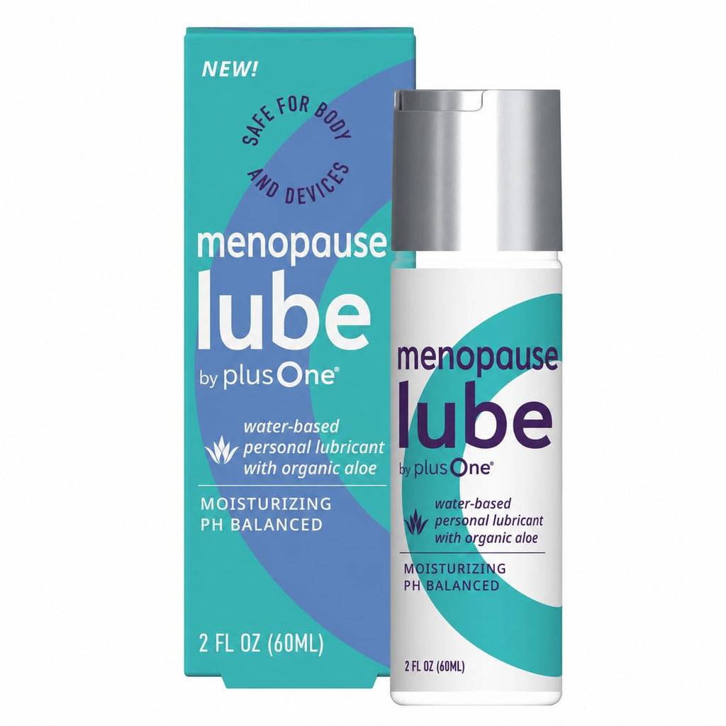 plusOne Menopause Lube – Water-Based Lubricant with Organic Aloe, 2 fl oz