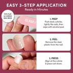 Glamnetic Press On Nails- Quick Press No Glue Mani Extra Short Oval 30pc