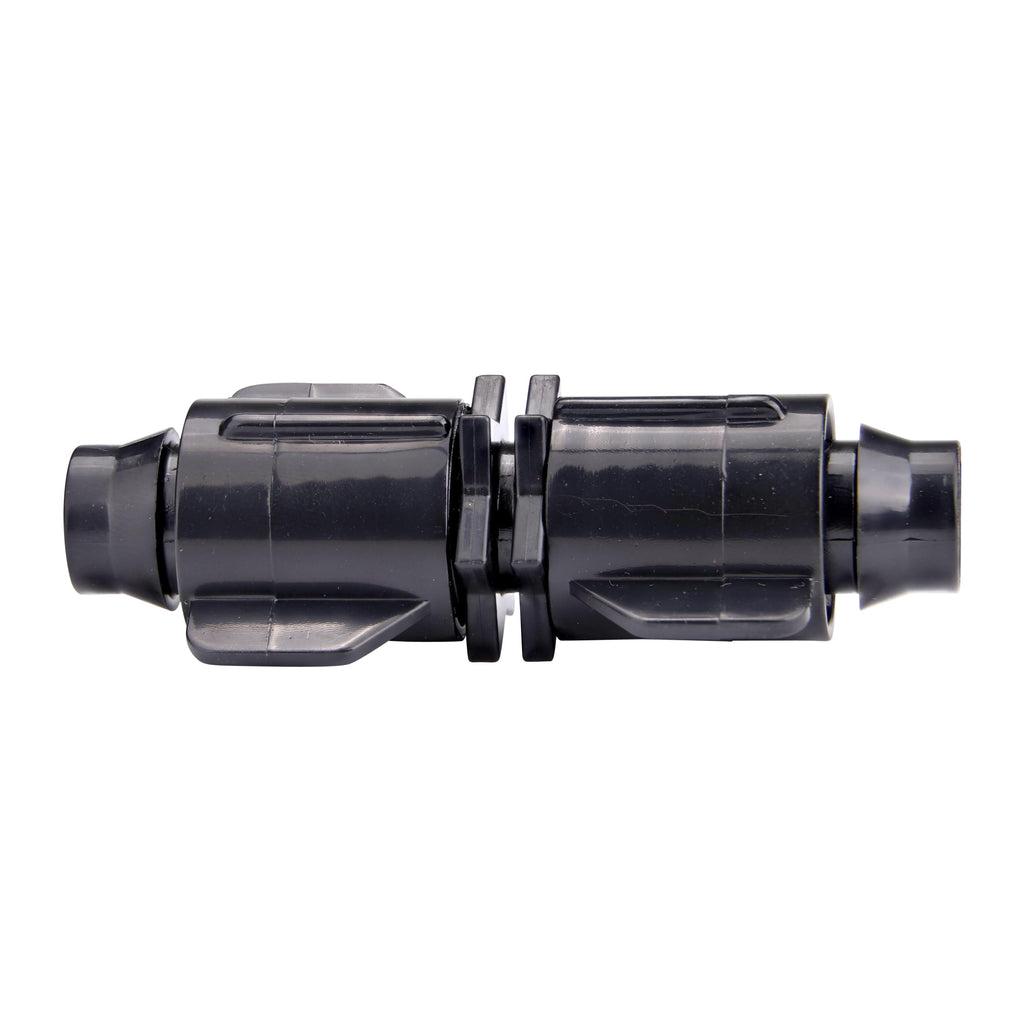 Raindrip S5600UB, Smart Loc Universal Coupling, Drip Irrigation Fitting for 1/2-Inch, 5/8-Inch, & 0.710-Inch Supply Tubing and Dripline, Black