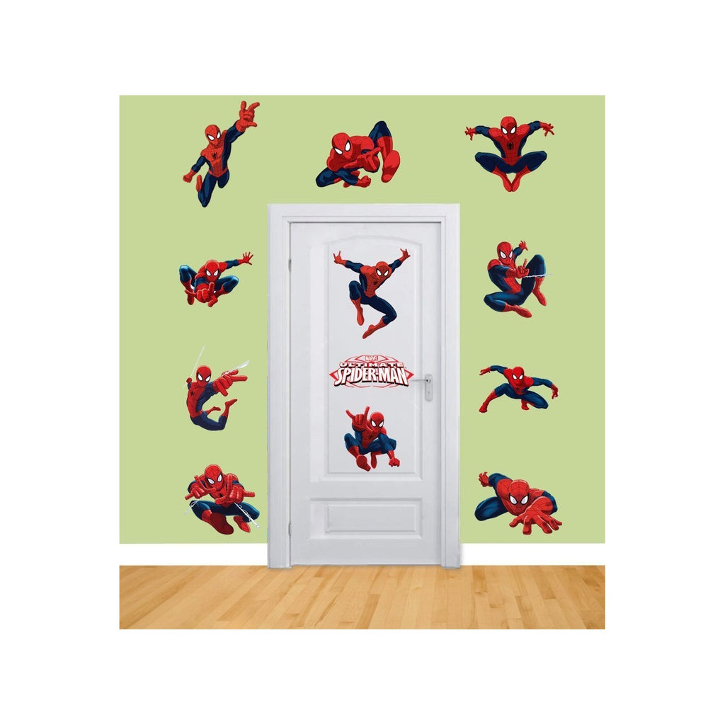 Spiderman Sticker Pack for Kids Room Wall Decor | Peel and Stick Wall Decal for Ultimate Spider-man Party Decoration by Dekosh