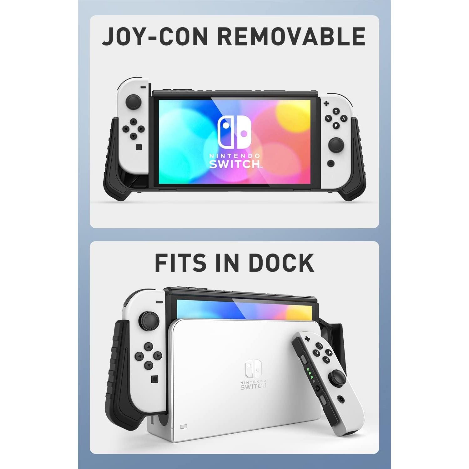 Buy now i-Blason Armorbox for Nintendo Switch OLED Case 2021 Dockable Comfortable Grip Protective Anti-Scratch Case Compatible with Nintendo Switch OLED Model and Joy-Con Controller (White) at indiglob india