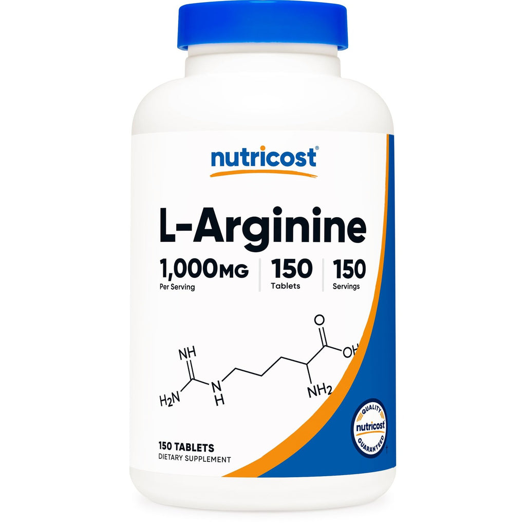 Nutricost L-Arginine 1000mg, Amino Acid Tablets (150 Tablets)