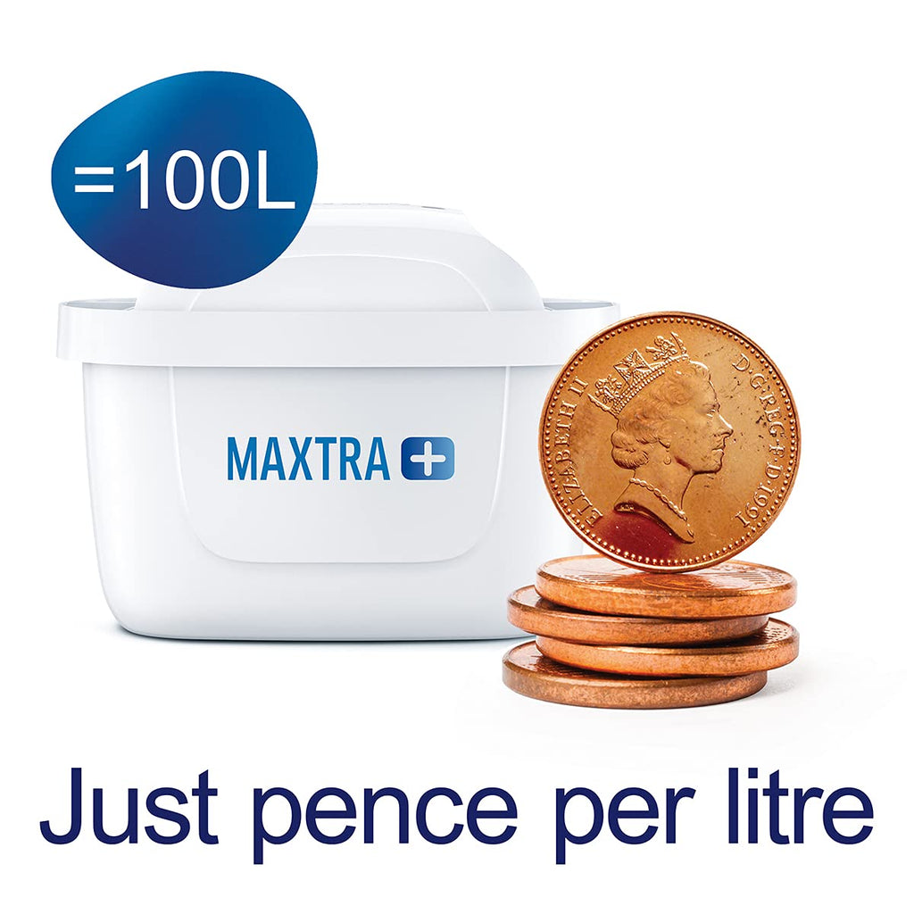 Buy now BRITA MAXTRA + Replacement Water Filter Cartridges, Compatible with all BRITA Jugs - Reduce Chlorine, Limescale and Impurities for Great Taste - Pack of 3 at indiglob india
