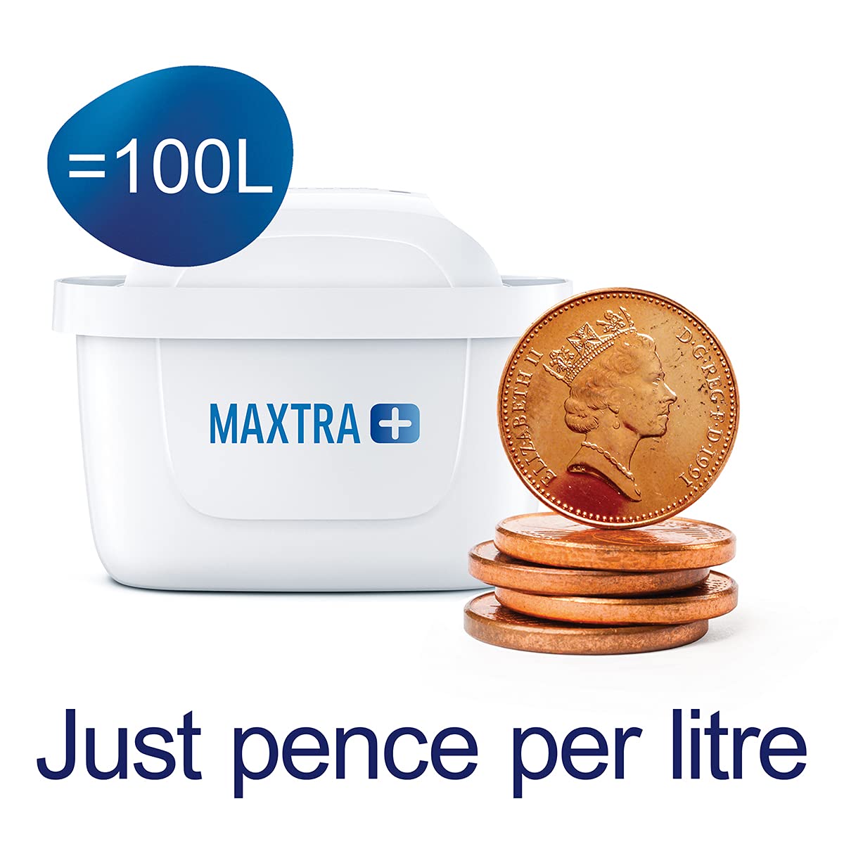 Buy now BRITA MAXTRA + Replacement Water Filter Cartridges, Compatible with all BRITA Jugs - Reduce Chlorine, Limescale and Impurities for Great Taste - Pack of 3 at indiglob india