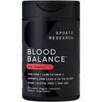 Sports Research® Blood Balance Iron Supplement 36mg, 90 Liquid Caps | 36mg Iron, Folate & Vitamin C for Absorption | Red Blood Cell Support for Women & Men | Vegan Certified, Non-GMO, Gluten-Free