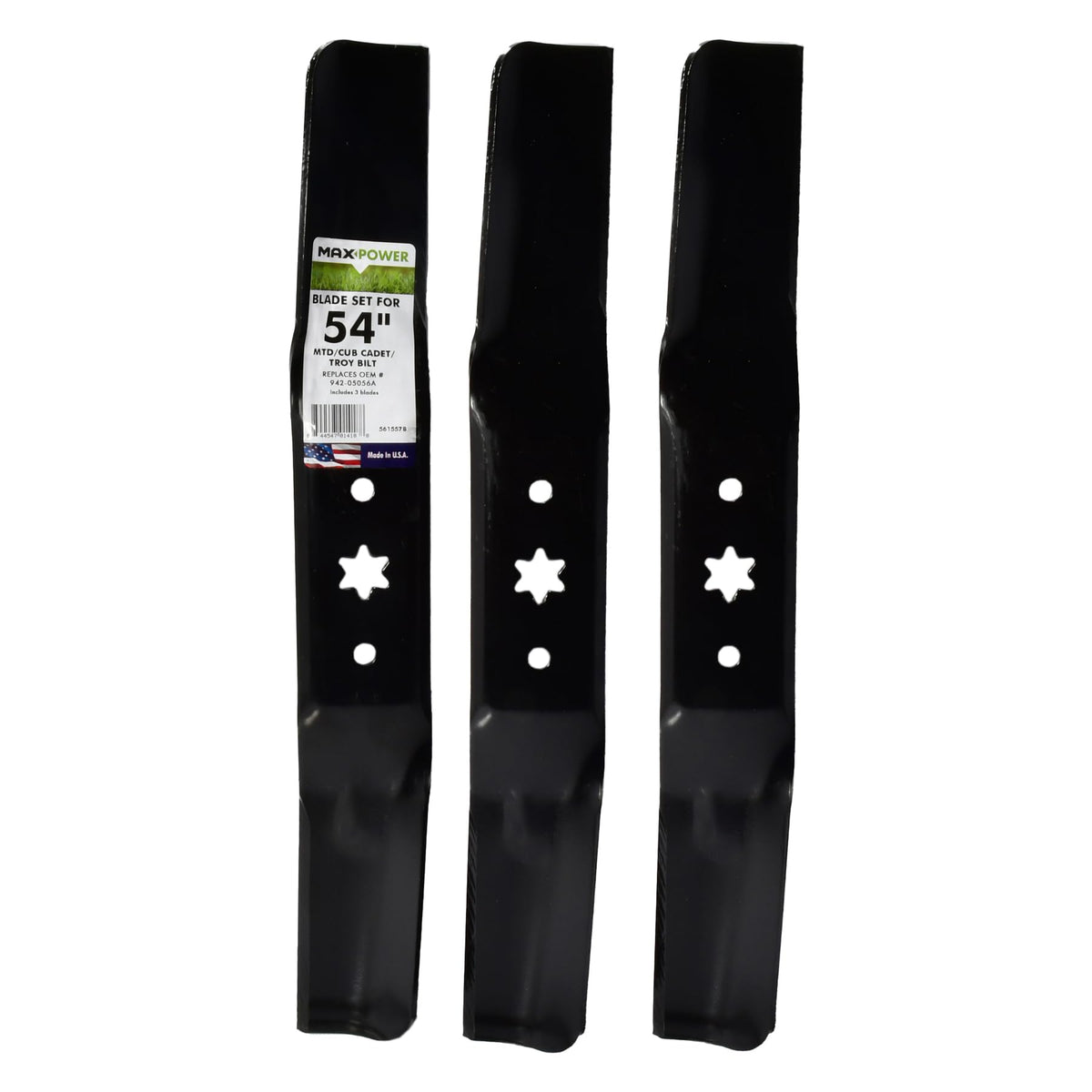 Maxpower 561557B USA MADE 3 Blade Set