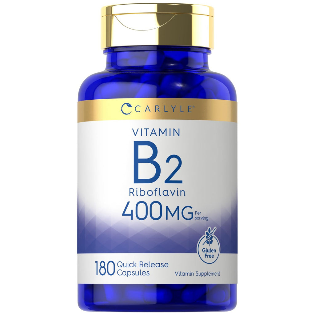 Carlyle Vitamin B-2 400mg | 180 Count | B2 Riboflavin