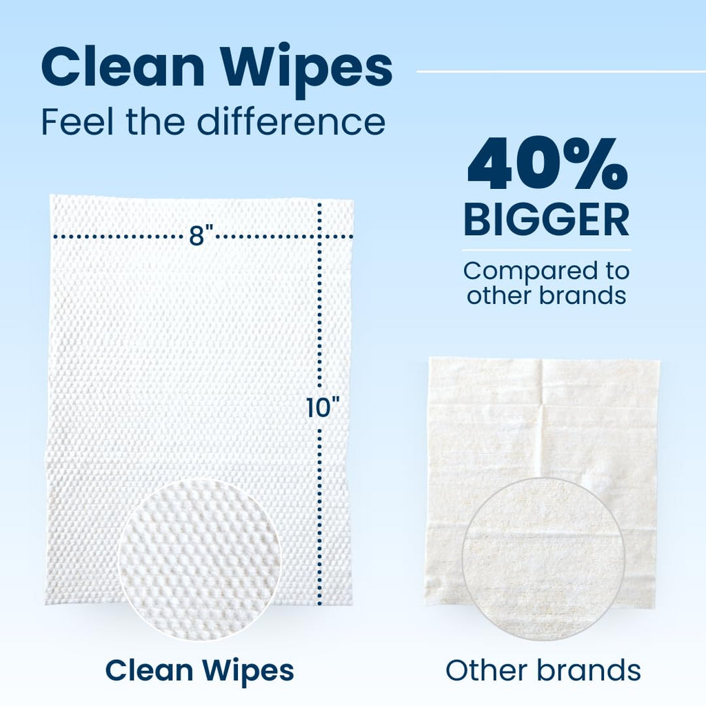 Clean Skin Club Clean Wipes, XL Makeup Remover Face Wipes, Textured Cleansing Facial Wipes for Sensitive Skin, Hypoallergenic, Fragrance-Free, Vegan, 40% Bigger, 30 Count