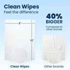 Clean Skin Club Clean Wipes, XL Makeup Remover Face Wipes, Textured Cleansing Facial Wipes for Sensitive Skin, Hypoallergenic, Fragrance-Free, Vegan, 40% Bigger, 30 Count