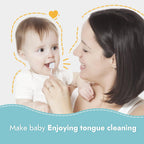Buy now Papablic Baby Tongue Cleaner, Baby Oral Cleaner, Disposable Infant Mouth Cleaner Newborn, Upgrade Gum Cleaner with Paper Handle or Infants Ages 0-2 Years, 40 Pack at indiglob india