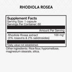 Momentous Rhodiola Rosea Root Extract Supplement, 100mg per Serving