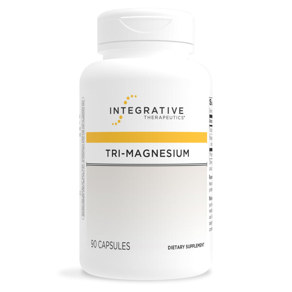 Integrative Therapeutics Tri-Magnesium - Supports Cellular Energy & Energy Metabolism* - Magnesium Supplement for Heart & Nerve Health Support* - Third-Party Tested - 90 Capsules (90 Servings)