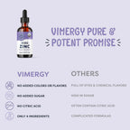 VIMERGY Kids Liquid Zinc Supplement, Organic Non-GMO, 55 mL, 31+ Servings