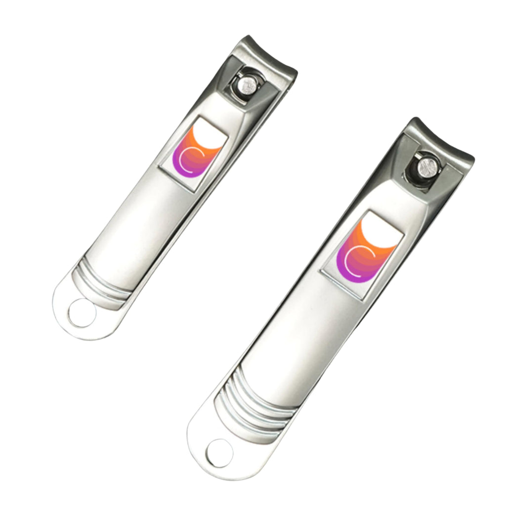 CUTICOR Stainless Steel Nail Clipper Set for Thick Nails with Travel Tin
