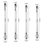 Buy now 22 Pieces Stainless Steel Lab Spatula Micro Scoop Set Laboratory Sampling Spoon Mixing Spatula for Powders Gel Cap Filler at indiglob india