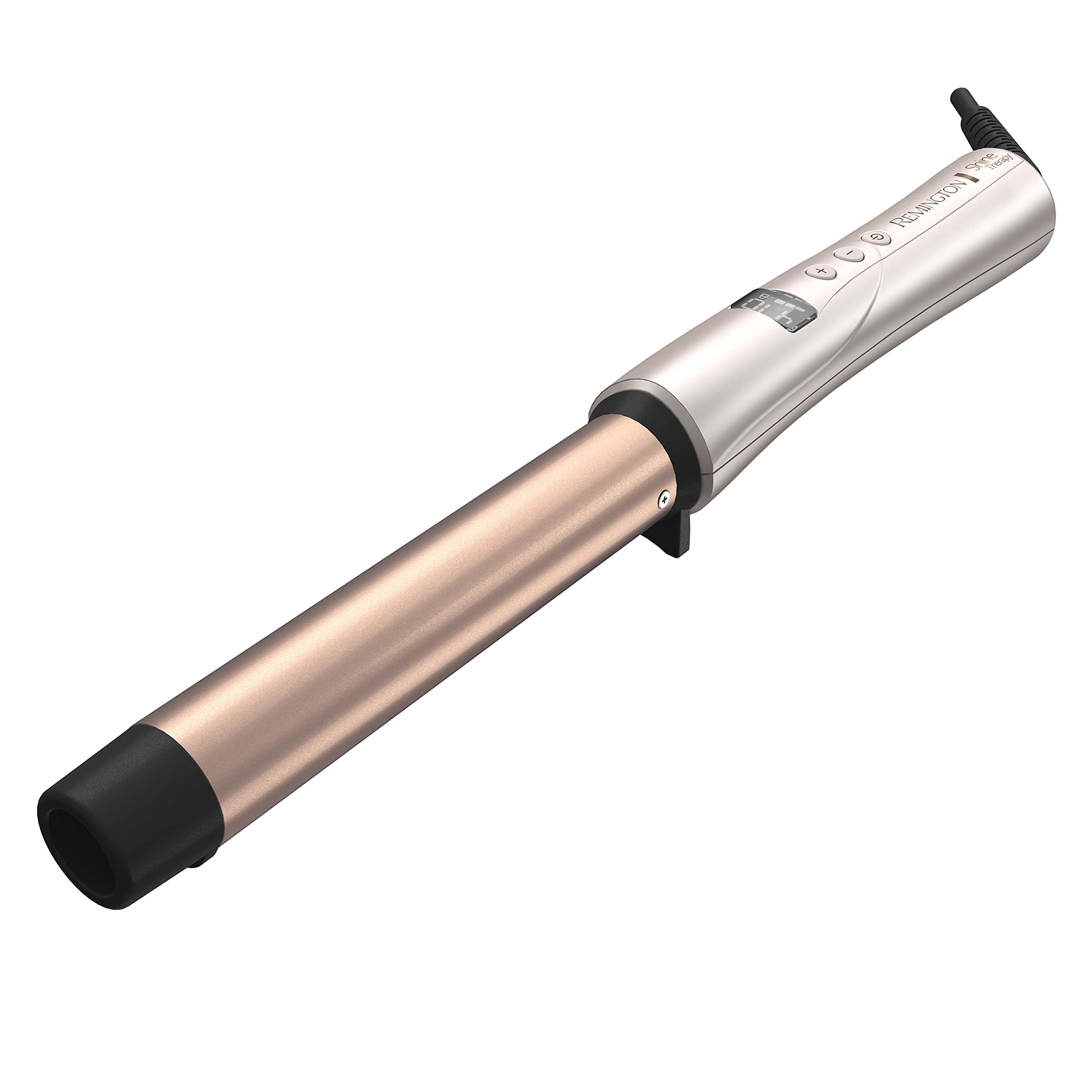 Remington Shine Therapy Curling Wand, 1 Inch, Argan Oil & Keratin | Argan Oil and Keratin infused, Straight Barrel for Loose Waves, Includes Heat Glove, Ceramic Technology for Smooth Shine