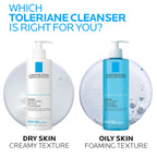 La Roche-Posay Toleriane Purifying Foaming Facial Cleanser, 13.52oz | Oil free face wash for sensitive skin with niacinamide and ceramides. Pore cleanser that won’t dry out skin and is soap free.