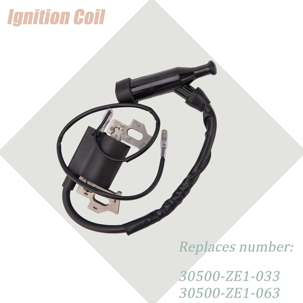 GX160 GX200 Carburetor Compatible with Honda GX120 GX140 GX 160 GX168 GX200 5HP 5.5HP 6.5HP Engine, GX160 Carburetor + Recoil Starter + Ignition Coil + Air Filter Tune Up Kit