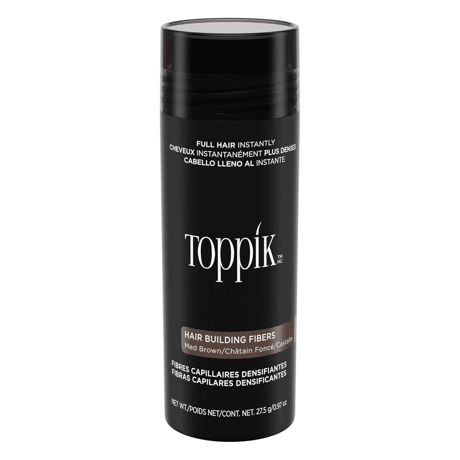 Buy now Toppik Hair Building Fibers, Fill In Fine or Thinning Hair Instantly Thicker, Fuller Looking Hair 9 Shades,4 size options Medium Brown Large 27.5g at indiglob india