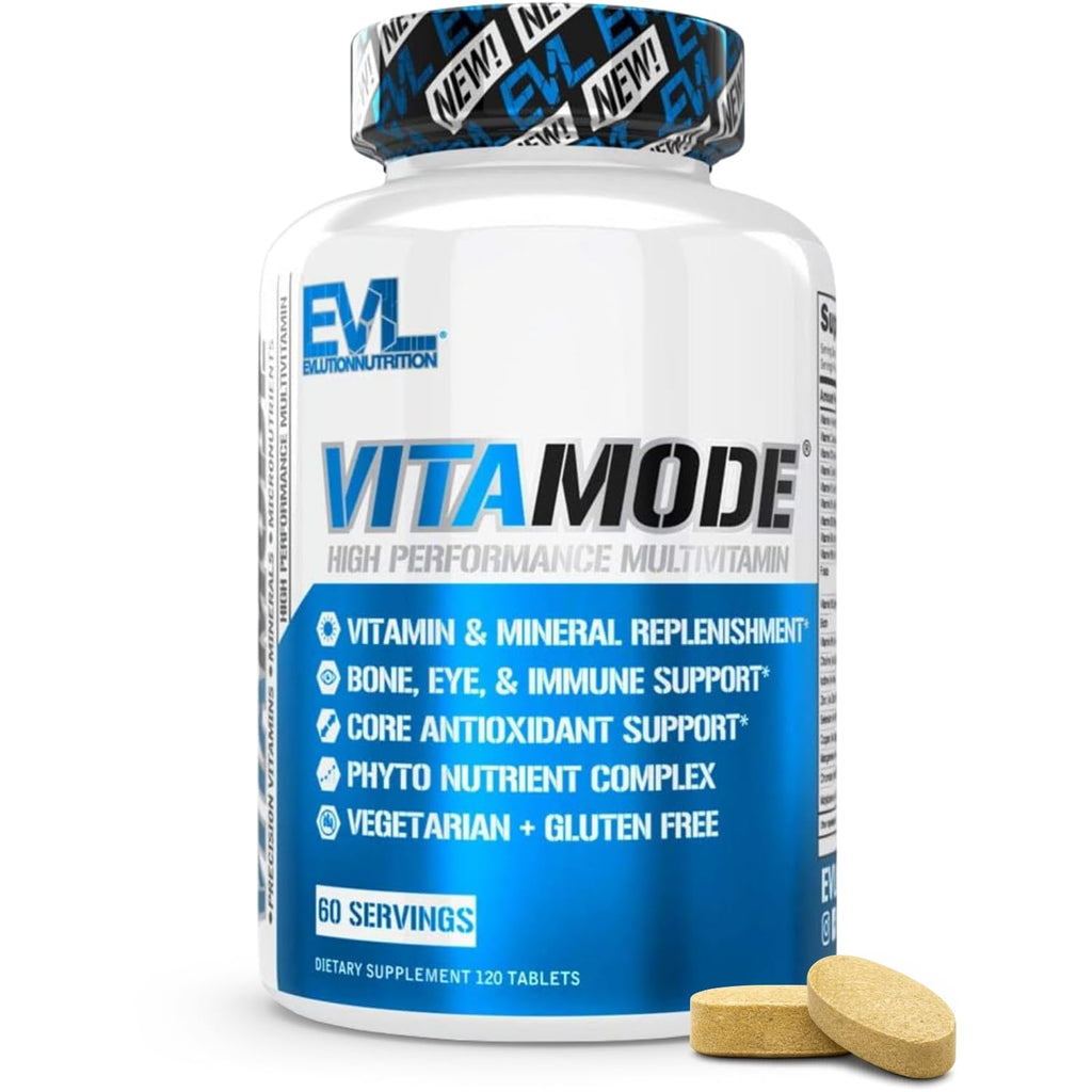 EVL Vitamode - Advanced Daily Men's Multivitamin - 60 Servings | Essential Minerals - Phytonutrient Complex - Active Mens Vitamins for Energy with Lycopene for Muscle Bone and Immune Support