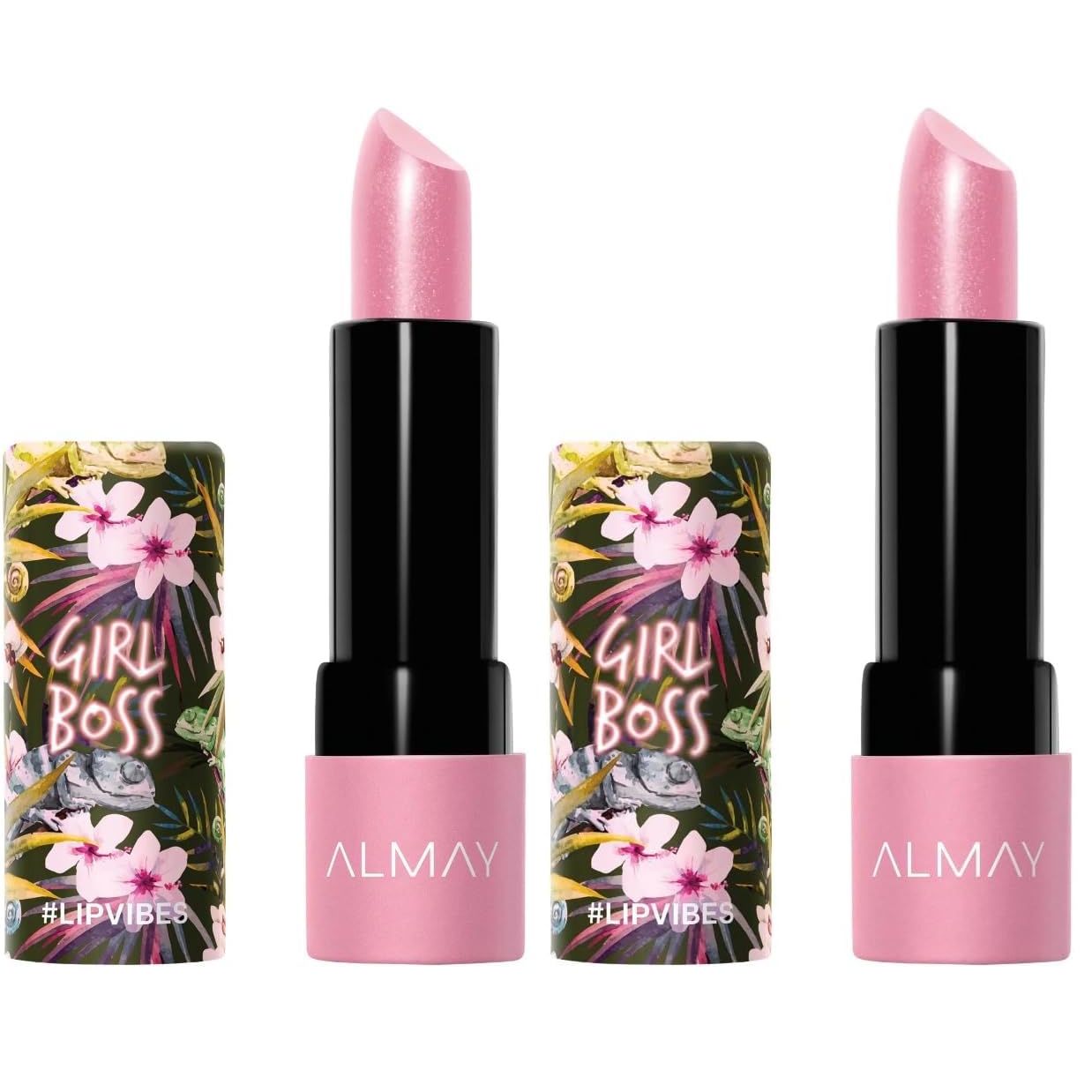 Buy now Almay Lip Vibes Lipstick with Vitamin E Oil & Shea Butter, Matte Finish, Hypoallergenic, Treat Yourself, 0.14 Oz 0.14 Ounce (Pack of 2) 020 Girl Boss at indiglob india
