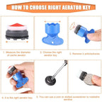 Buy now BBTO 12 Pieces Faucet Aerator Replacement for Sink and 5 Pieces Faucet Aerator Key Wrenches Removal Tool M 16.5 mm 18.5 mm 21.5 mm 24 mm High Low Flow Restrictor for Bathroom Kitchen at indiglob india