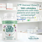 VITAL NUTRITIVE Milk Thistle Liver Support Supplement - Silymarin | 9-in-1 liver support formula with organic milk thistle (silymarin). Non-GMO, gluten-free. 30-day supply.