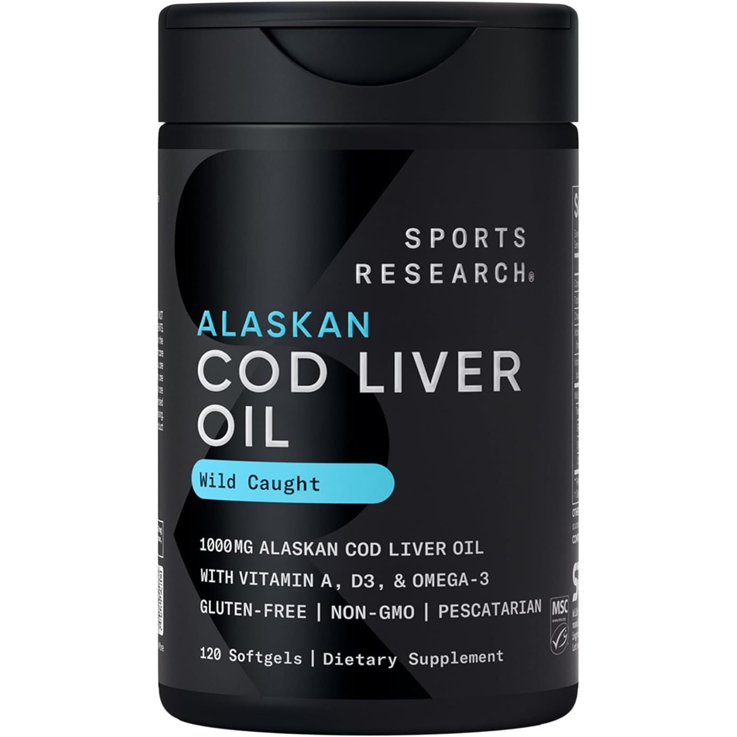 Buy now Sports Research Triple Strength Omega 3 Fish Oil - Burpless Fish Oil Supplement w/EPA & DHA Fatty Acids from Single-Source Wild Alaskan Pollock - 1250 mg, 180 ct 120 Count (Pack of 1) Alsakan Cod at indiglob india
