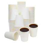 Paper Cups, 100 Pack 8 Oz Disposable Cups, Disposable Coffee Cups 8 Oz, Hot Cups Tea Cups Water Cups for Home Office Travel Party