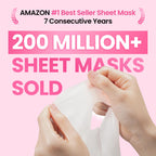 Buy now GLAM UP Korean Facial Sheet Mask 12 Combo Pack | Hydrating & Moisturizing Face Mask for Glass Skin | Soothing Korean Skincare for Sensitive, Dry Skin | Bulk Face Masks Gift Set for Home Spa at indiglob india