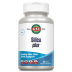 KAL Silica Plus, Silica Gel with Horsetail Extract, Healthy Hair, Skin & Nails Support, Maximum Absorption, Vibrant Hair, Glowing Skin Supplement, Vegan, Gluten Free, 90 Serv, 90 Quick Dissolve Tabs
