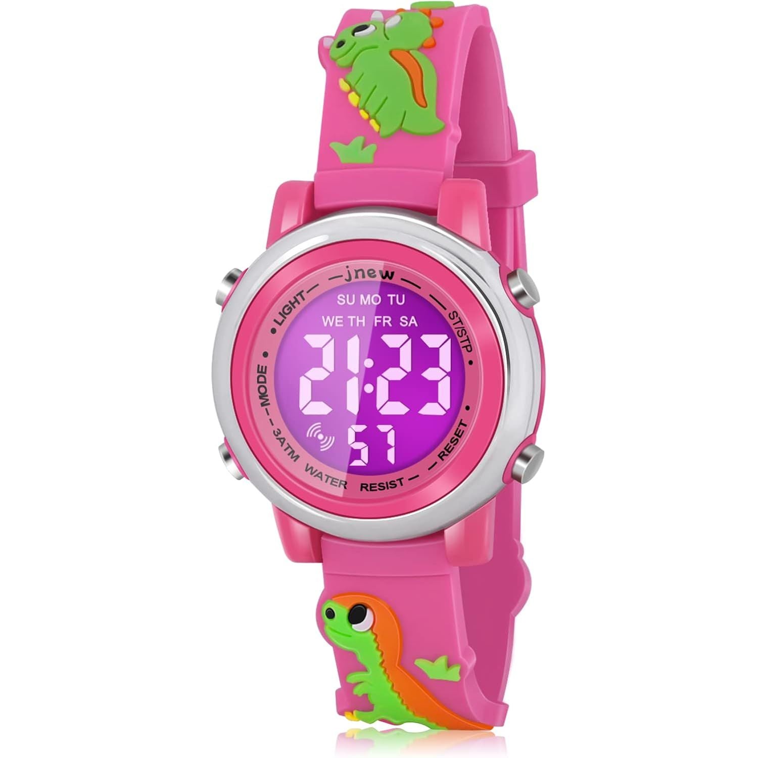 Buy now Kids Watches with Waterproof Alarm - Dinosaur Gifts for Boys Girls Age 3-10 Red at indiglob india