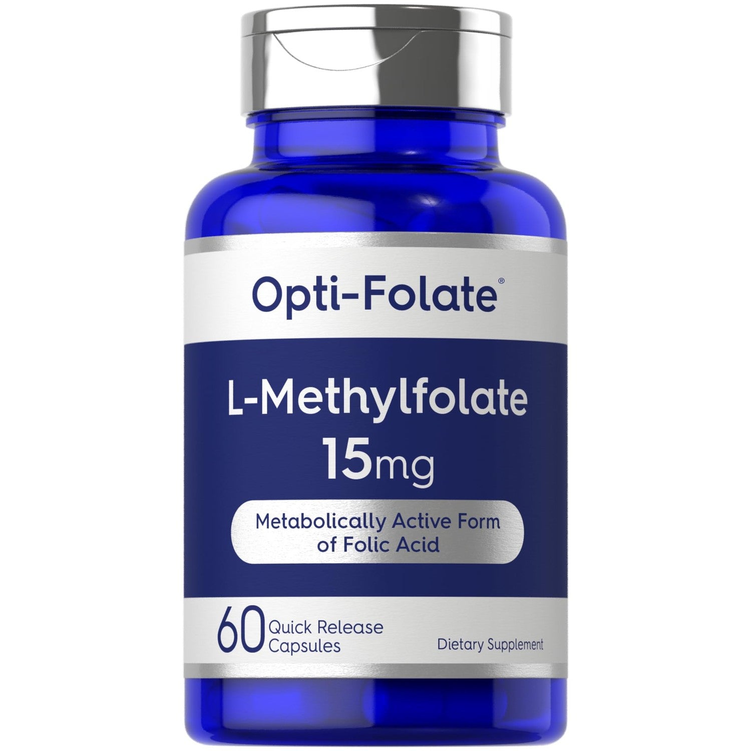 Carlyle L Methylfolate 15mg | 60 Capsules | Max Potency | Optimized and Activated | Non-GMO, Gluten Free | Methyl Folate, 5-MTHF | by Opti-Folate