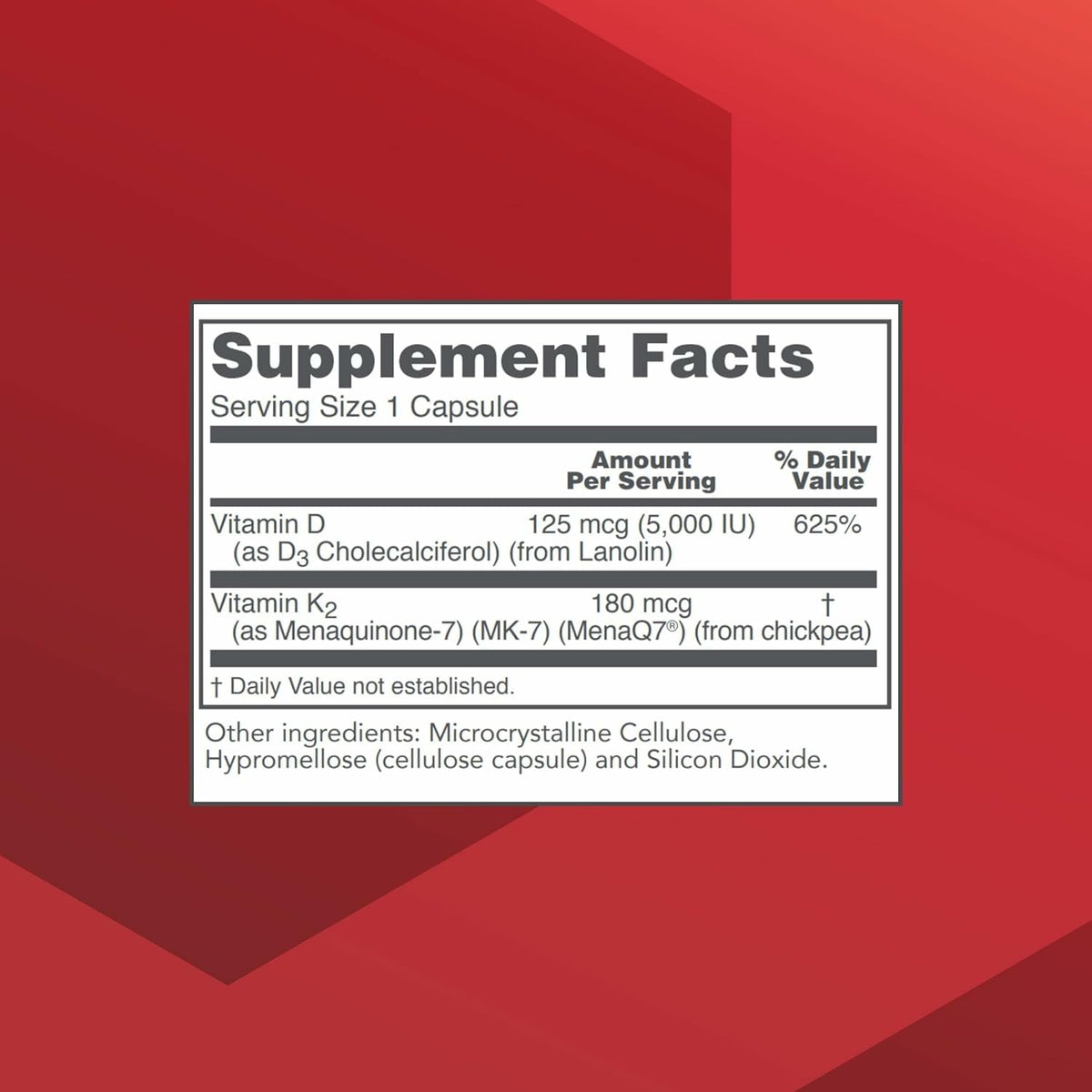 PROTOCOL FOR LIFE BALANCE K2 MK-7 & D3, Vascular Health*, 60 Veg Caps