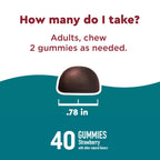 Nature Made Wellblends Stress Relief Gummies, 40 Strawberry Flavor Gummies | L theanine 200mg to Help Reduce Stress, with GABA 100mg, Same Day Stress Support