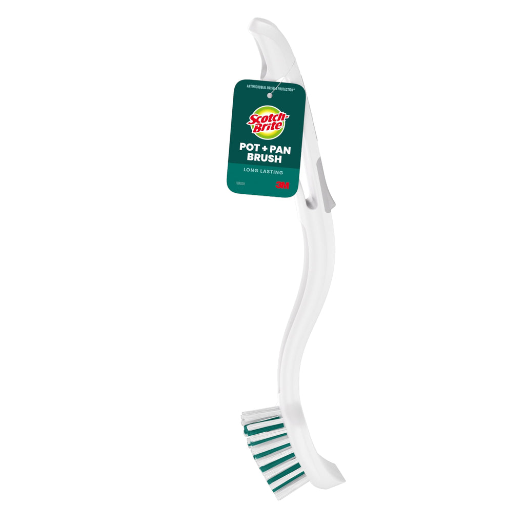 Scotch-Brite Pot Pan & Dish Brush, Scrub Brushes for Cleaning Kitchen and Washing Dishes, 1 Count